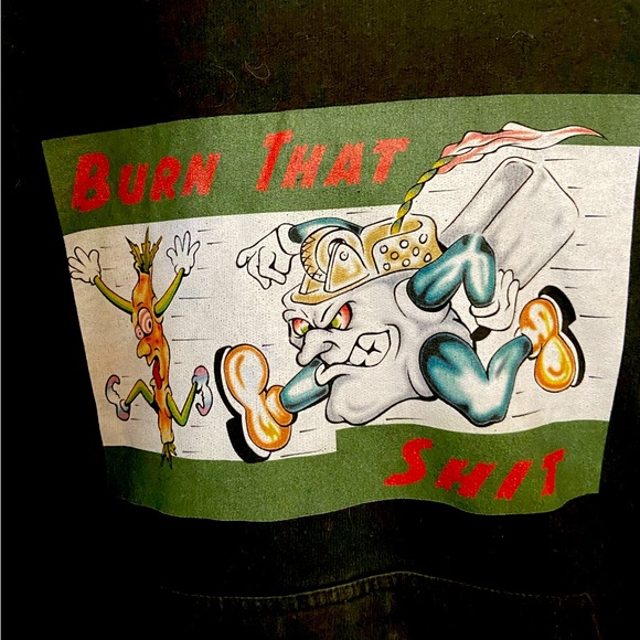 Burn That Sh*t Mean Cigarette Lighter 1019 Records Hip Hop Men’s XL Black Hoodie - Picture 3 of 7